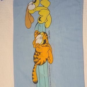 Vintage 70s Garfield and Odie Pillow Case 1978